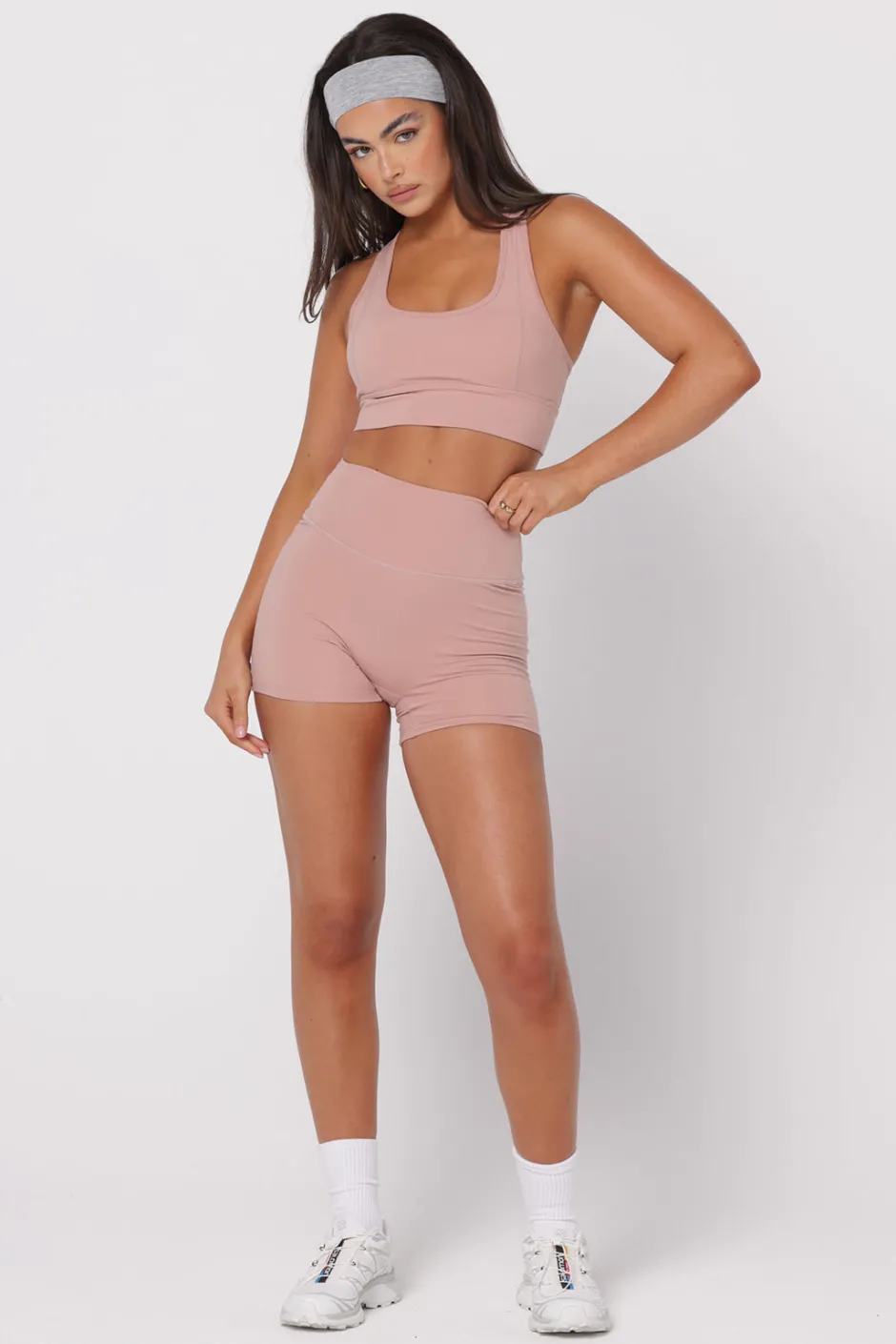 SASKI Shorts | Bike Shorts 4" | Dusty Pink DustyPink