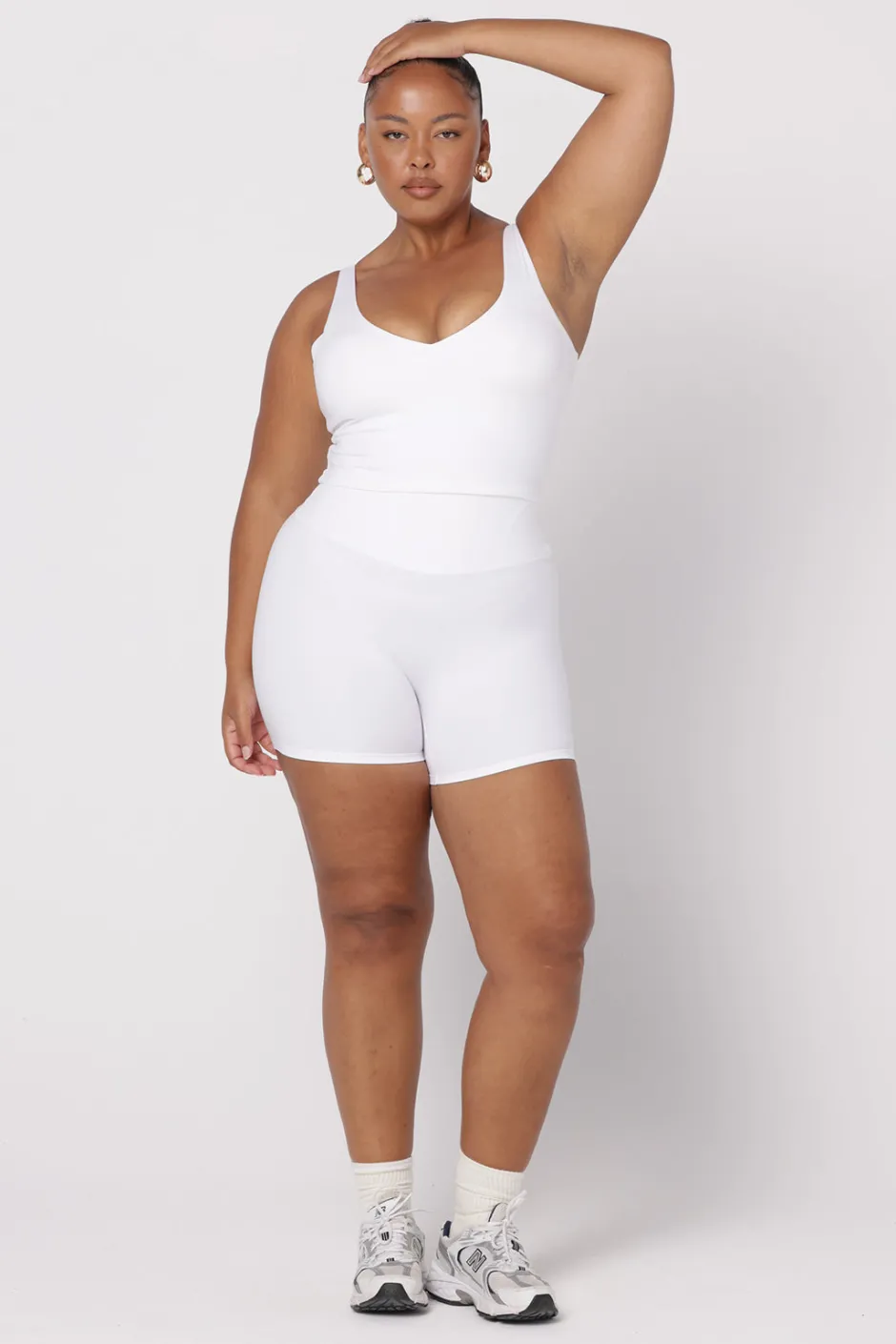 SASKI Shorts | Bike Shorts 6" | White