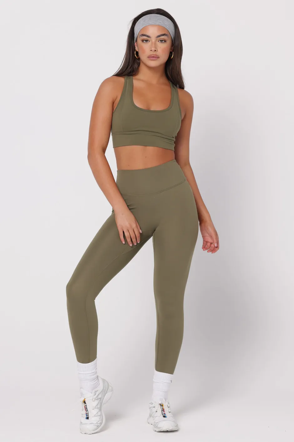 SASKI Sports Bras | Core Sports Bra | Khaki