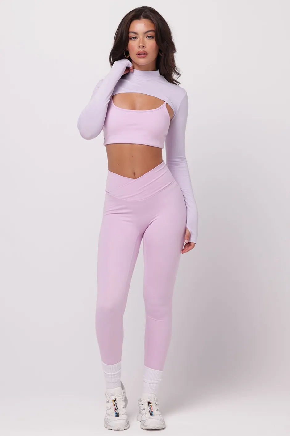 SASKI Boleros | Tops | High Neck Shrug | Lilac